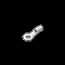Zapata Terminal de Ojillo  para Tornillo 5/32 in (4 mm) calibre 16-14 AWG.