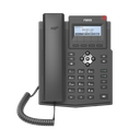 Teléfono IP empresarial para 2 lineas SIP con pantalla LCD,  Puertos Gigabit, Códec Opus, conferencia de 3 vías, PoE.