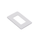 Placa de pared 1 espacio, para atenuador (dimmer), apagador ó control remoto inalámbrico LUTRON.