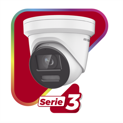 Turret IP 8 Megapixel / Imagen a color 24/7 / Lente 2.8 mm / Micrófono Integrado /Luz Blanca 40 mts / Exterior IP67 / Micrófono Integrado / WDR 130 dB / Entrada y salida de Audio y Alarma / Onvif / MicroSD