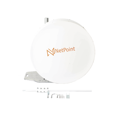Antena Blindada de alta gama / 3 ft / 10-11 GHz / Ganancia 38 dBi / Conector de guía de onda para radios B11 / Montaje con alineación milimétrica / Tornillería de acero inoxidable