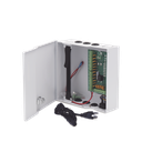 Fuente de poder profesional de 12 Vcc @ 16 A / para 16 cámaras / Con capacidad de batería de respaldo / Requiere batería / Voltaje de entrada de 96-264 Vca