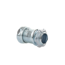 Conector Recto Compresión de Acero Galvanizado para Pared Delgada de 1/2" .