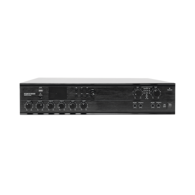 Amplificador Mezclador Matricial | 2 zonas | 240w por canal | 6 entradas | Receptor de medios