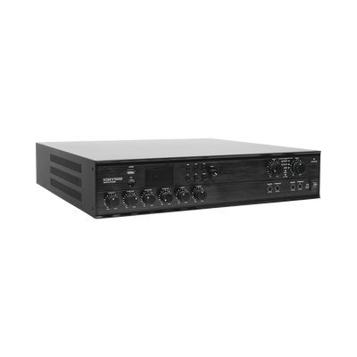Amplificador Mezclador Matricial | 2 zonas | 240w por canal | 6 entradas | Receptor de medios