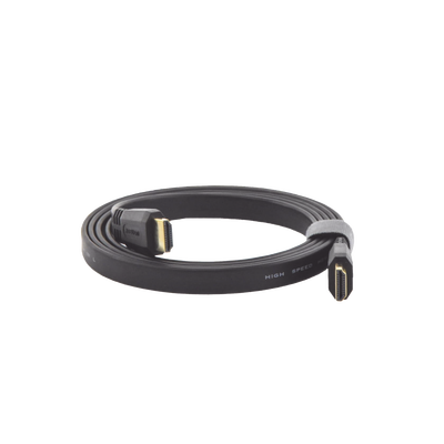Cable HDMI 2.0 Plano de 1.5 Metros (4.92 Pies) / 4K@60Hz / HDR / 3D / HEC (Canal Ethernet HDMI) / ARC (Canal de Retorno de Audio / Color Profundo de 48 Bits / Audio de 32 Canales / HDCP / Audio Dolby True HD 7.1 / 18 Gbps / EstaÑado y Triple Blindaje / A