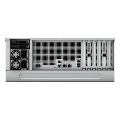 Servidor de Almacenamiento Synology HD6500 High Density 4U | 60 Bahías | Expansión hasta 300 Unidades | Procesadores Dual Intel Xeon Silver 10 Núcleos | Memoria DDR4 ECC RDIMM hasta 512 GB | Redes 10/25GbE | Fibre Channel | Garant&amp