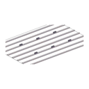 Juego de 2 Mini Rieles De Aluminio para Montaje de Módulos Solares en Techo (Instalación plana 0°). Incluye 4 Tornillos Perforantes.