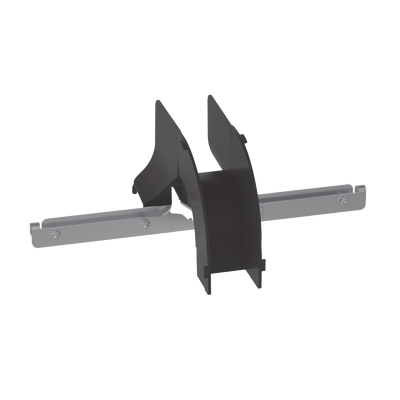 Bajada/Salida de Cables Para  Charola Wire Basket, de 2 in, Con Control de Radio de Curvatura, Color Negro