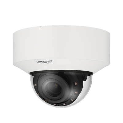 Cámara Domo IP Interior de 6MP con Inteligencia Artificial / Lente Motorizado de 4.4 a 9.3mm / P-Iris, WDR 120dB / Ranura SD