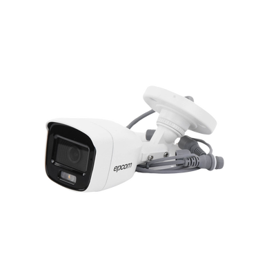 [ColorVu] Bala TURBOHD 2 Megapíxel (1080p) / Microfono Integrado / Imagen a color 24/7 / Lente 2.8 mm / METAL / Luz Blanca 20 mts / Exterior IP66 / TVI-AHD-CVI-CVBS / dWDR