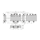 DIPLEXOR Dual PCS/AWS+WCS 100W -161dBc 4.3-10 IP67 .