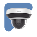 Mini Domo PTZ IP 4 Megapixel / 4X Zoom / H.265+ / 20 mts IR EXIR / WDR 120dB / PoE / IK10 / Exterior IP66 / Ultra Baja Iluminación / Micrófono Integrado / PoE