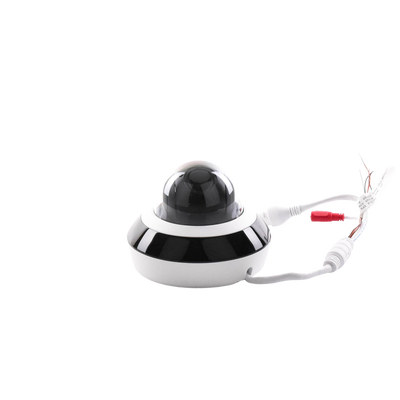 Mini Domo PTZ IP 4 Megapixel / 4X Zoom / H.265+ / 20 mts IR EXIR / WDR 120dB / PoE / IK10 / Exterior IP66 / Ultra Baja Iluminación / Micrófono Integrado / PoE