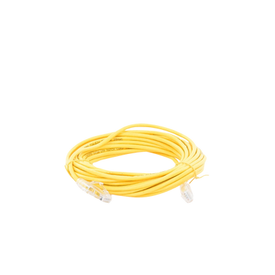 Cable de Parcheo Slim UTP Cat6A - 7 Metros (22.97 Pies) Amarillo, Diámetro Reducido (28 AWG)