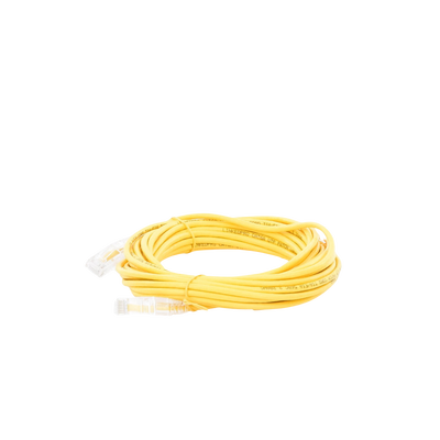 Cable de Parcheo Slim UTP Cat6A - 7 Metros (22.97 Pies) Amarillo, Diámetro Reducido (28 AWG)