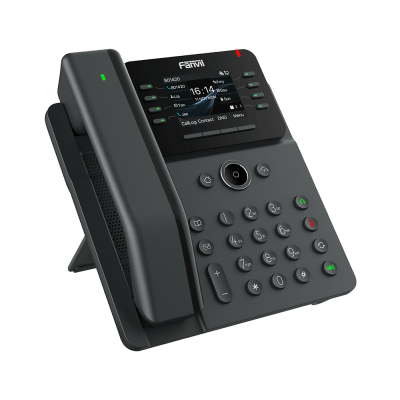 Telefono IP Handset Inalámbrico, 12 Líneas SIP, Conferencia 6 Vias, Puertos Gigabit, PoE, Pantalla 2.8