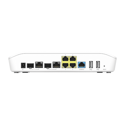 Router/Firewall, con función SD-WAN NSE3000 / 2 puertos WAN Gigabit + 2 SFP combo / 4 puertos LAN Gigabit / Detección de Amenazas/ Bloqueo de Aplicaciones / Administración desde la Nube con cnMaestro / Hasta 1,000 dispositivos
