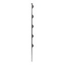 Poste de Paso de 1.2m para Cerca Electrificada.Tubo Galvanizado cal. 18 de 1"Diam. con Tapón y 5 Aisladores Instalados.