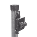 Poste de Paso de 1.2m para Cerca Electrificada.Tubo Galvanizado cal. 18 de 1"Diam. con Tapón y 5 Aisladores Instalados.