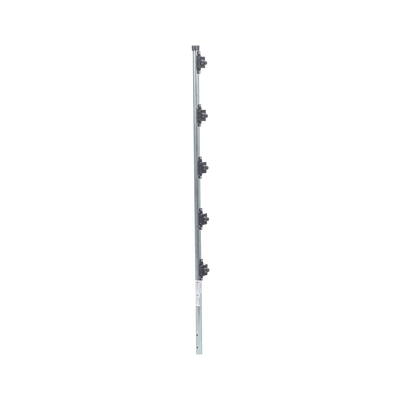 Poste con altura de 1m para cercos eléctricos/ Incluye base multiposicion fabricado 100% con acero galvanizado con 5 aisladores de paso