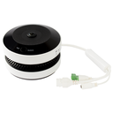(HikFire) Mini Fisheye IP 4 Megapixel con Detector de Humo Puntual  / Autónomo / Entrada y Salida de Alarma / 15 mts IR / PoE / WDR 120 dB / Alarma de 85 dB / MicroSD 128GB / Compatible con Hik-Connect