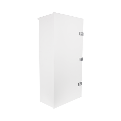 Gabinete para instalación de 3 Baterías PL110D12, Fabricado en Lámina Galvanizada, Accesorios para piso o poste (No incluidos)