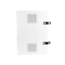 Gabinete para instalación de 2 Baterías PL110D12, Fabricado en Lámina Galvanizada, Accesorios para piso o poste (No incluidos)