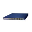 Switch Administrable Stacking Capa 3, 48 Puertos PoE Gigabit 802.3at, 6 Puertos SFP de 10 G, Entrada de Alimentación Redundante de 55 V cc.