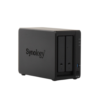 Servidor NAS de 2 Bahías (Expandible a 7 Bahías) / Hasta 126 TB / Servicio Nube Gratis (P2P) / Administración Remota y Respaldo Programado