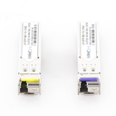 Transceptores Ópticos Bidireccionales SFP (Mini-Gbic) / Monomodo 1490 & 1550 nm / 1.25 Gbps / 1000BASE-BX / Conector LC/UPC Simplex / DDM / Hasta 100 km / 2 Piezas
