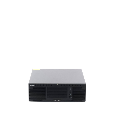 [Doble Poder de Decodificación] NVR 32 Megapixel (8K) / 128 Canales IP / AcuSense / ANPR / Conteo de Personas / 16 Bahías de Disco Duro / 2 Tarjetas de Red / Soporta RAID con Hot Swap / 2 HDMI en 8K / POS / Alarmas I/O  / Smart Search