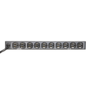 PDU para Distribución de Energía, Montaje en Rack, 11 salidas, Instalación Horizontal, de 19in, 1U, 15 Amp, 120 Vca