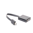 Adaptador HDMI a VGA / Resolución 1080P / Audio 3.5mm / Con Puerto Micro USB para Alimentación / Plug & Play / No Requiere Controlador / ABS / Flexible y Duradero