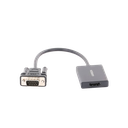 VGA Macho / Salida: HDMI Hembra / Resolución de 1080P@60Hz / Puerto Estéreo de 3.5 mm / Plug and Play, Sin Controlador / Longitud del Cable 15 cm (5.91 Pulgadas). / Incluye Cable de Alimentación USB / Incluye Cable de Audio de 3.5mm.