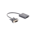 VGA Macho / Salida: HDMI Hembra / Resolución de 1080P@60Hz / Puerto Estéreo de 3.5 mm / Plug and Play, Sin Controlador / Longitud del Cable 15 cm (5.91 Pulgadas). / Incluye Cable de Alimentación USB / Incluye Cable de Audio de 3.5mm.