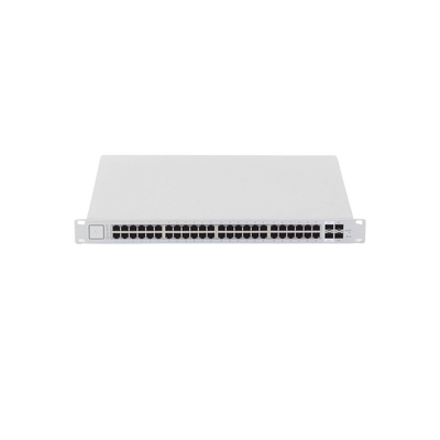 UniFi Switch PoE+/ Pasivo 24V, Administrable de 48 puertos 10/100/1000 Mbps, 2 puertos SFP Gigabit , 2 puertos SFP+ 10 G, 500W