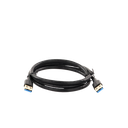 Cable USB-A 3.0 a  USB-A 3.0 / 1 Metro / Macho a Macho / Conector Niquelado / Núcleo de Cobre Estañado / Blindaje Múltiple / Velocidad 5Gbps / No Requiere Controlador / Compatible con USB2.0 Y USB 1.1