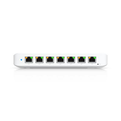 USW Ultra 210W Switch de 8 Puertos GbE (7 Puertos PoE+ y 1 Puerto Entrada PoE++) con Opciones de Montaje Versátiles