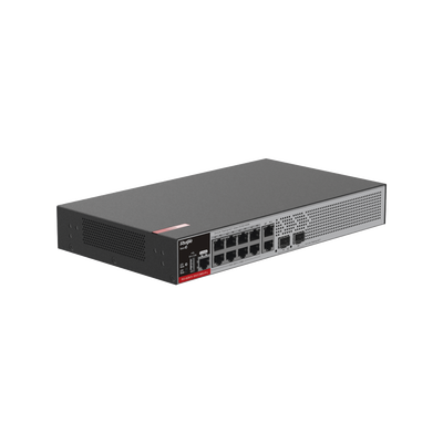 Switch PoE+ Empresarial 125 Watts, Administrable L2+, 8 Puertos PoE Gigabit , 2 Puertos Uplink Gigabit y 2 Puertos Uplink SFP 2.5G
