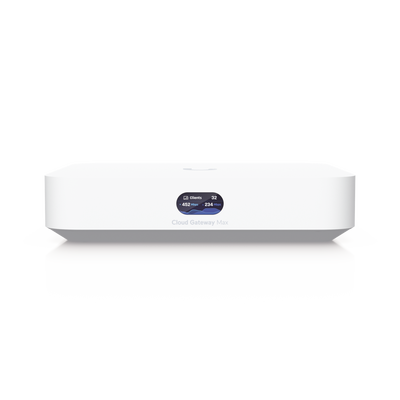UCG Max Cloud Gateway de 2.5 GbE Compacto con Soporte para hasta 30 Dispositivos UniFi, 300+ Clientes, Enrutamiento IPS de 2.3 Gbps y Almacenamiento 512 GB de Memoria Interna