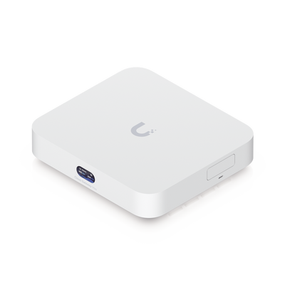 UCG Max Cloud Gateway de 2.5 GbE Compacto con Soporte para hasta 30 Dispositivos UniFi, 300+ Clientes, Enrutamiento IPS de 2.3 Gbps y Almacenamiento 512 GB de Memoria Interna