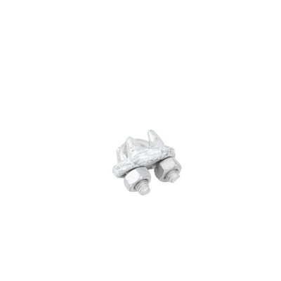 Nudo/ Perro/ Abrazadera Acero Forjado para Cable de 1/4" Galv. por Inmersión en Caliente.