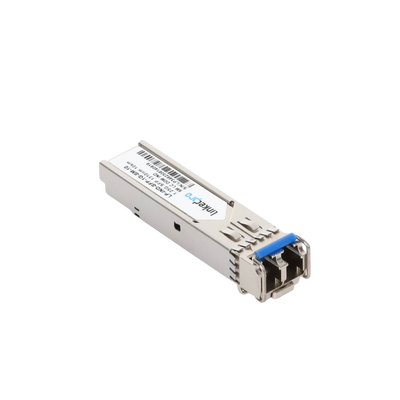 Transceptor Óptico Industrial SFP (Mini-Gbic) / Monomodo 1310 nm / 1.25 Gbps / 1000BASE-LX / Conectores LC/UPC Dúplex / DDM / Hasta 10 km