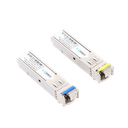 Transceptores Ópticos Industriales Bidireccionales SFP (Mini-Gbic) / Monomodo 1310 & 1550 nm / 1.25 Gbps / 1000BASE-BX / Conector LC/UPC Simplex / DDM / Hasta 5 km / 2 Piezas