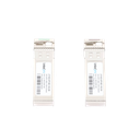 Transceptores Ópticos Industriales Bidireccionales SFP+ (Mini-Gbic) / Monomodo 1270 & 1330 nm / 10 Gbps / 10GBASE / Conector LC/UPC Simplex / DDM / Hasta 5 km / 2 Piezas