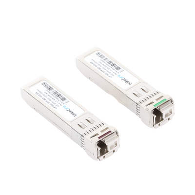 Transceptores Ópticos Industriales Bidireccionales SFP+ (Mini-Gbic) / Monomodo 1270 & 1330 nm / 10 Gbps / 10GBASE / Conector LC/UPC Simplex / DDM / Hasta 5 km / 2 Piezas