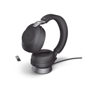 Jabra Evolve2 85, Auricular stereo versión MS con cancelación de ruido activa, dongle USB-A indicador de ocupado (Busylight)(28599-999-999)