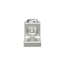 Terminal tipo Lengüeta Recta de Aluminio con Agujero 1/4", y Barril para Cable #14 - 2/0 AWG