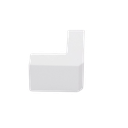 Esquinero exterior color blanco de PVC auto extinguible  para canaletas TMK1735, TMK1735SD (5310-02001)
